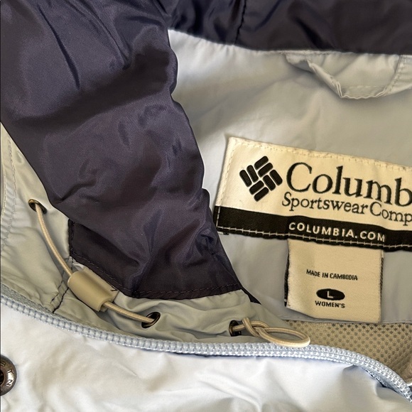 Columbia Women's Jacket - Light Blue and Navy - Picture 9 of 12